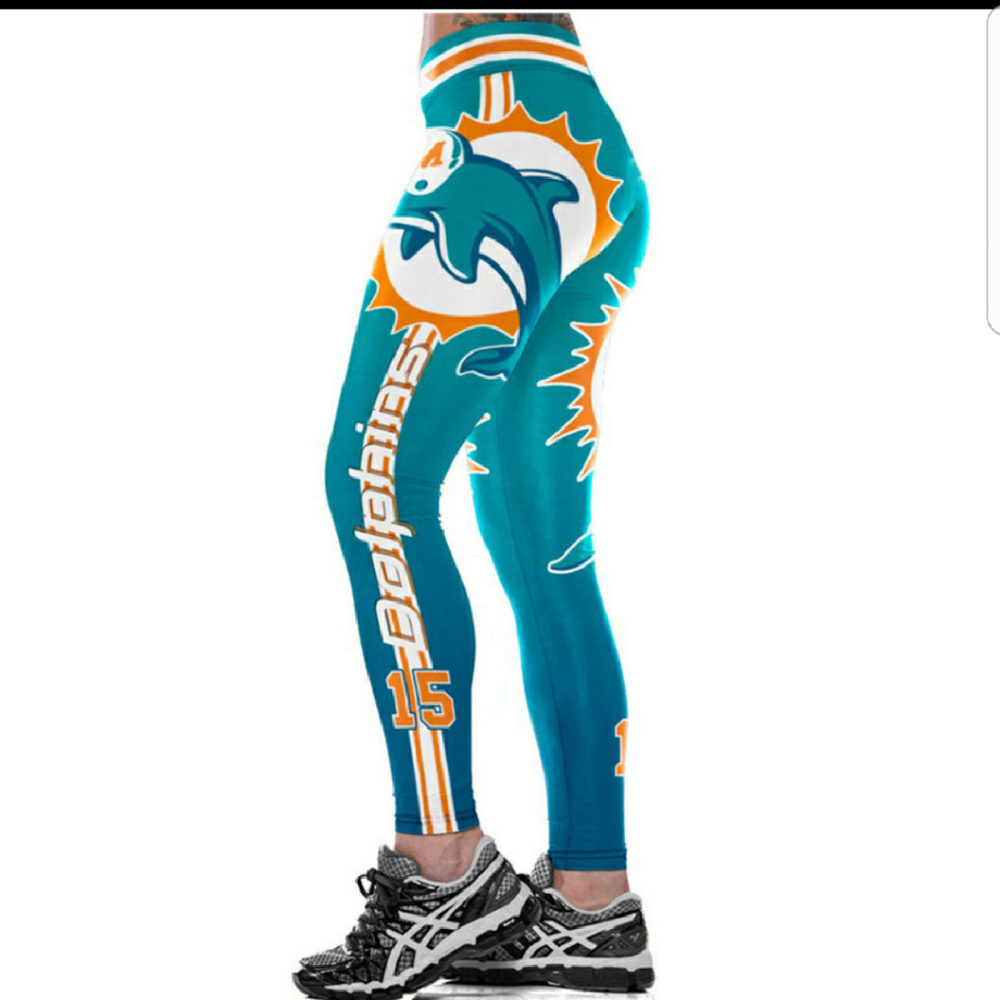 NWOT - Dolphins team leggings, XXL (36-40"+ waist)